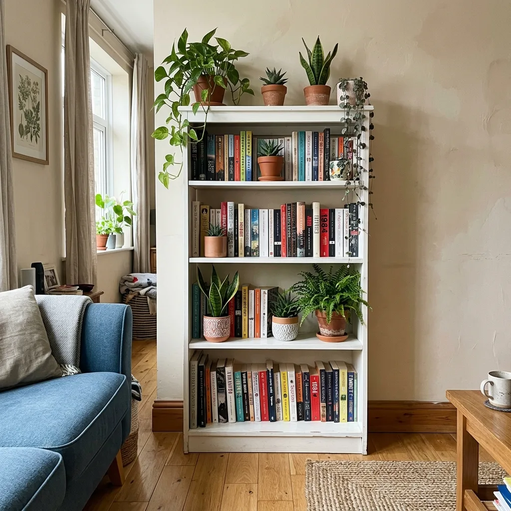 White bookshelf/shelving unit