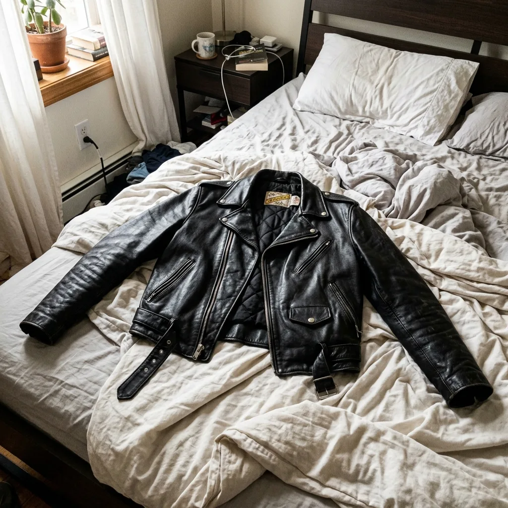 Leather jacket size M
