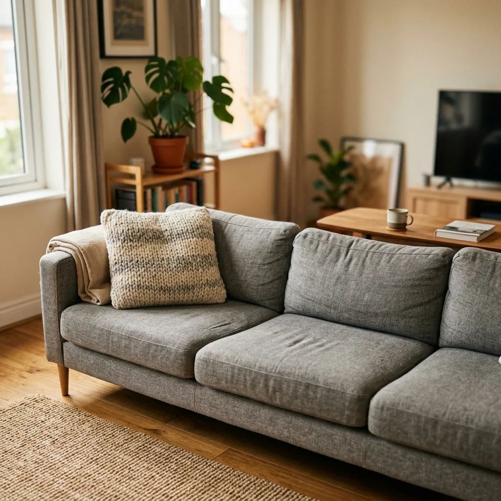 3-Seater Gray Sofa