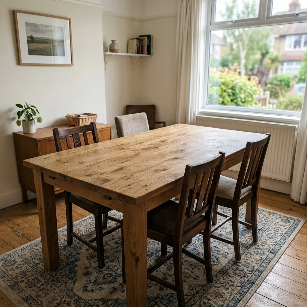 Oak dining table